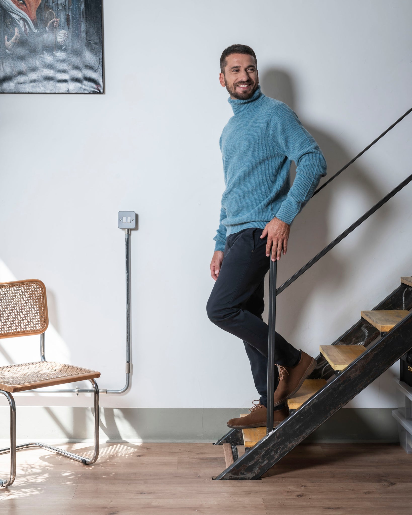 PULLOVER COLLO ALTO COSTA INGLESE