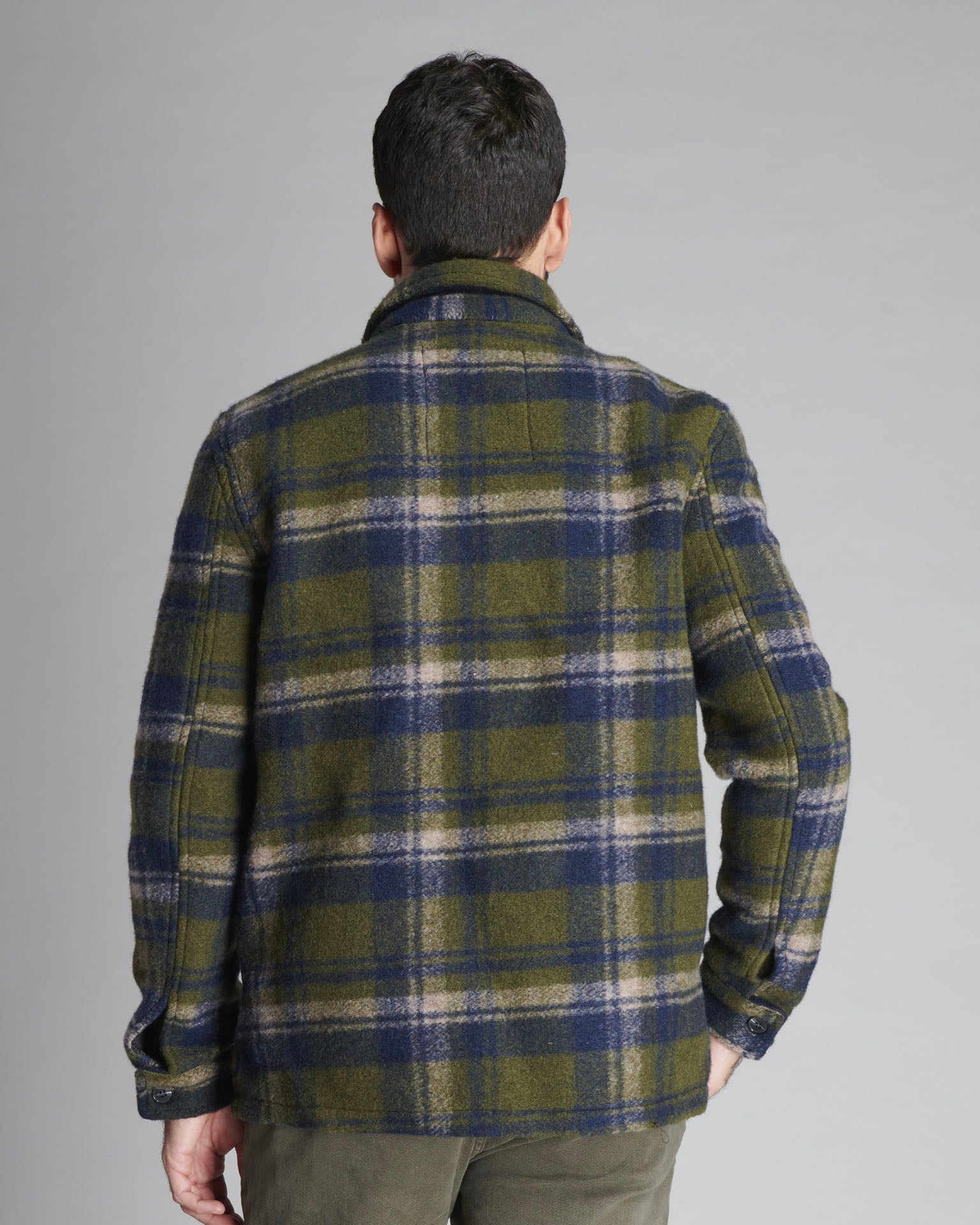 CHECKED WOOL MIX JACKET