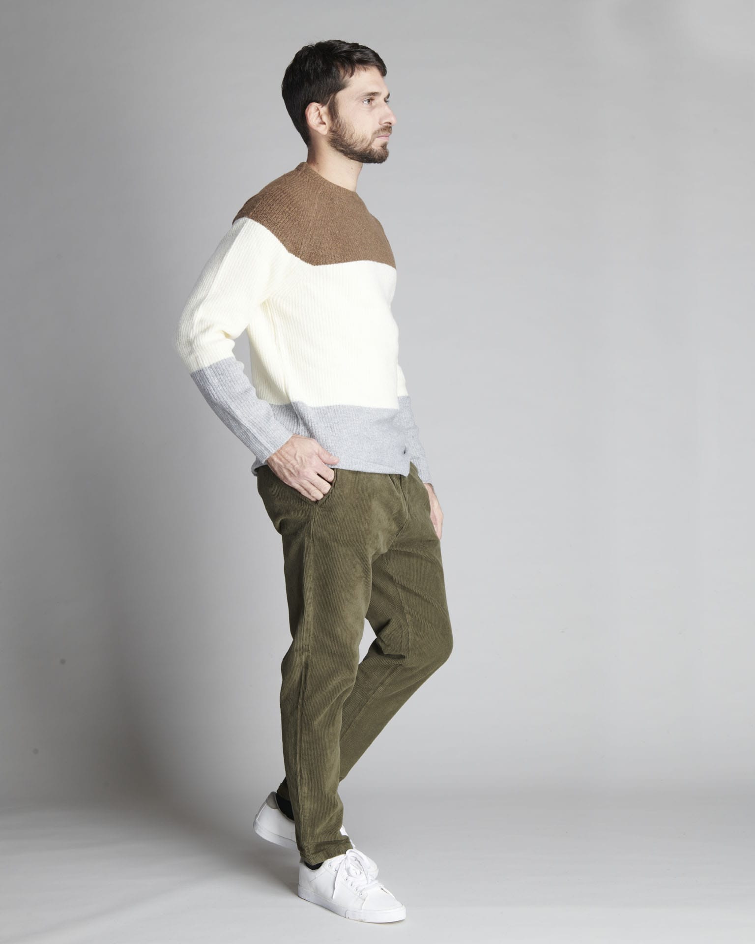 PULLOVER SOFT A RIGHE GRANDI