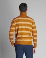 PULLOVER COLLO ALTO A RIGHE