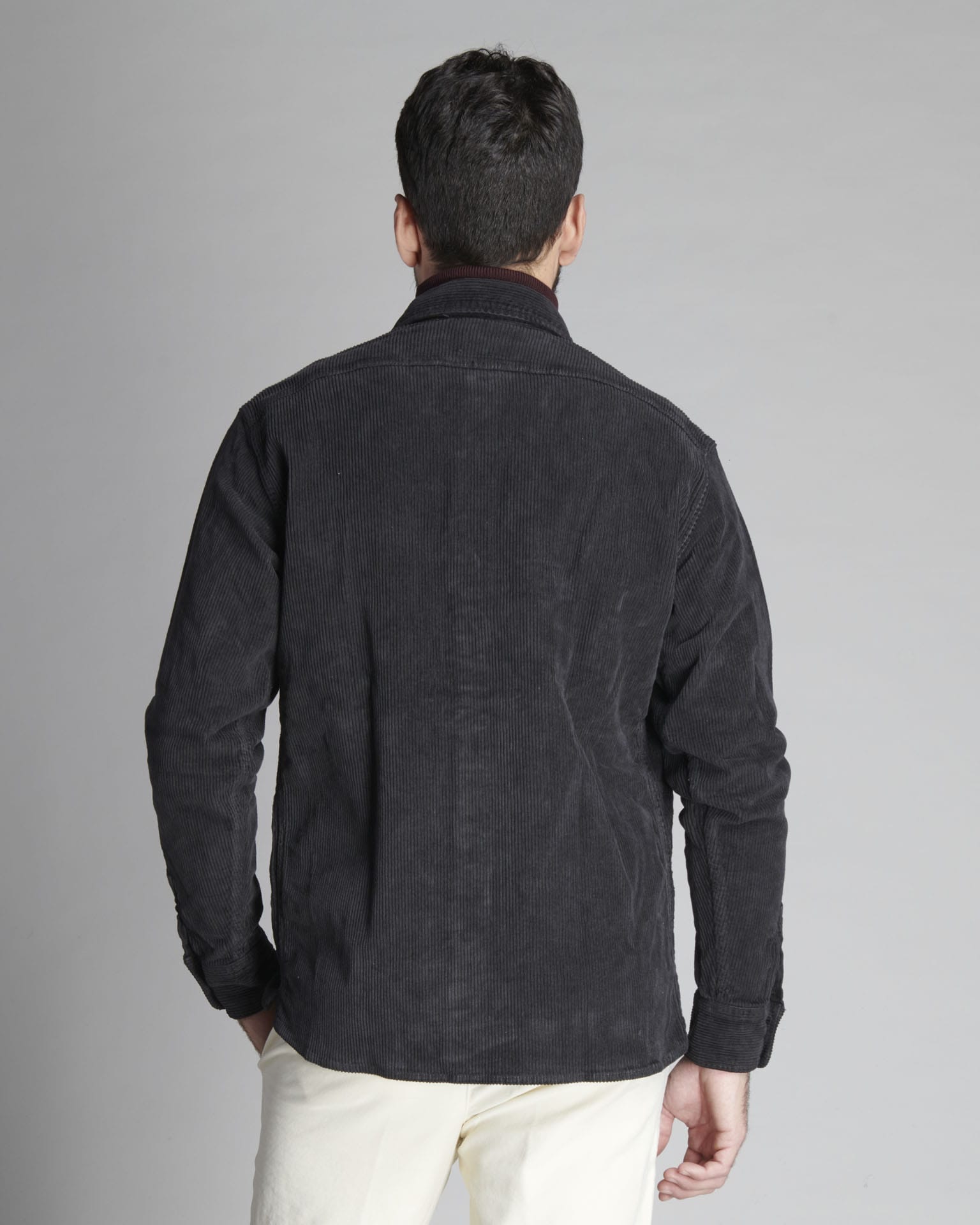 OVER SHIRT IN VELLUTO COSTE PICCOLE