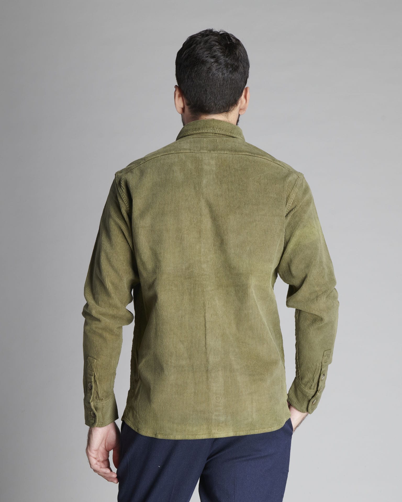 OVER SHIRT IN VELLUTO COSTE PICCOLE