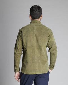OVER SHIRT IN VELLUTO COSTE PICCOLE