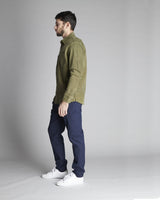 OVER SHIRT IN VELLUTO COSTE PICCOLE