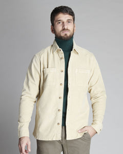 OVER SHIRT IN VELLUTO COSTE PICCOLE
