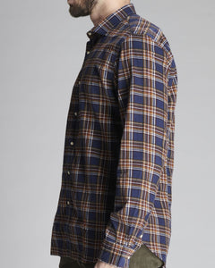 SHL1850 CAMICIA IN VELLUTO COSTE PICCOLE STAMPATA