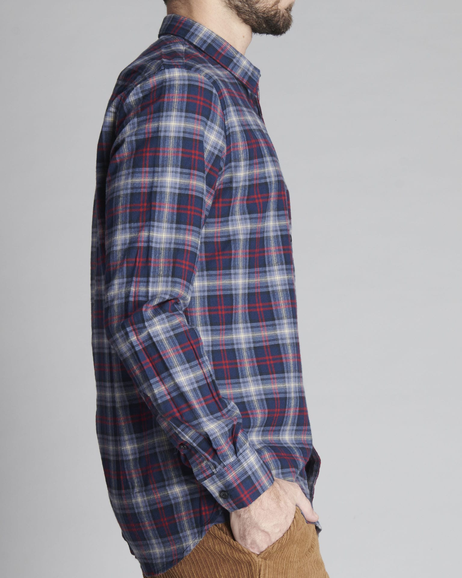SHL1853 CAMICIA IN FLANELLA LEGGERA