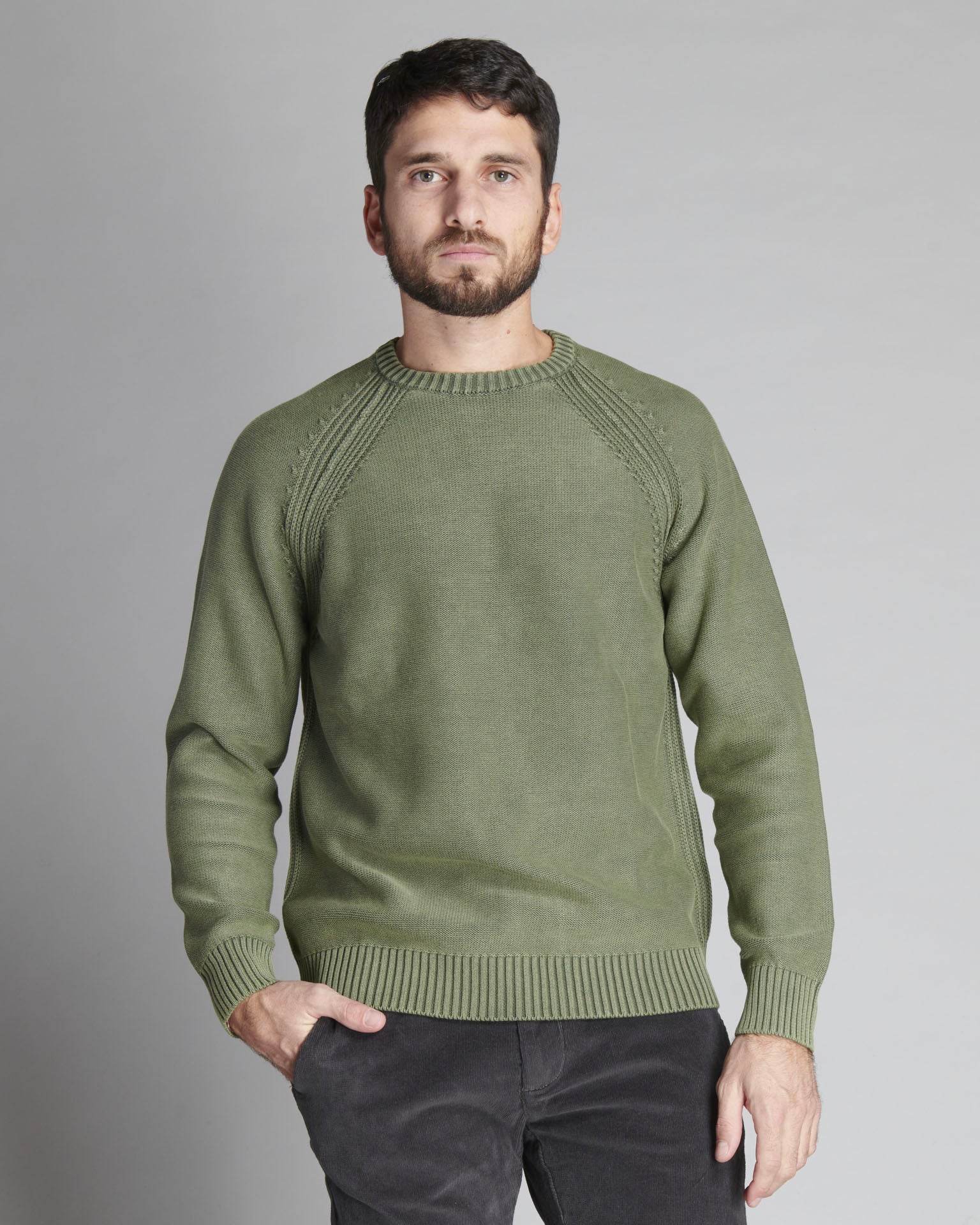 SWL1860 PULLOVER TAGLIO RAGLAN STONE WASH