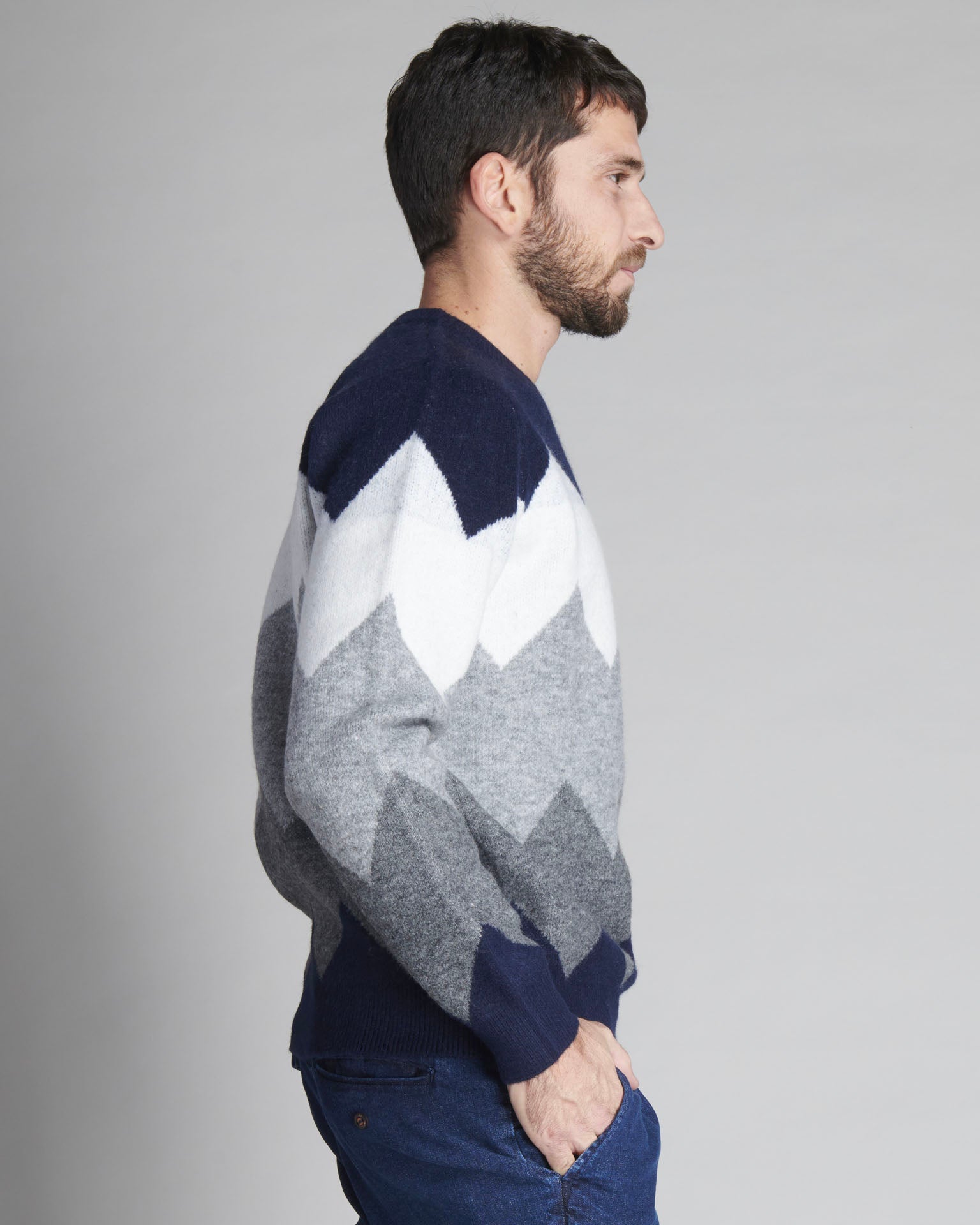 PULLOVER JACQUARD GEOMETRICO