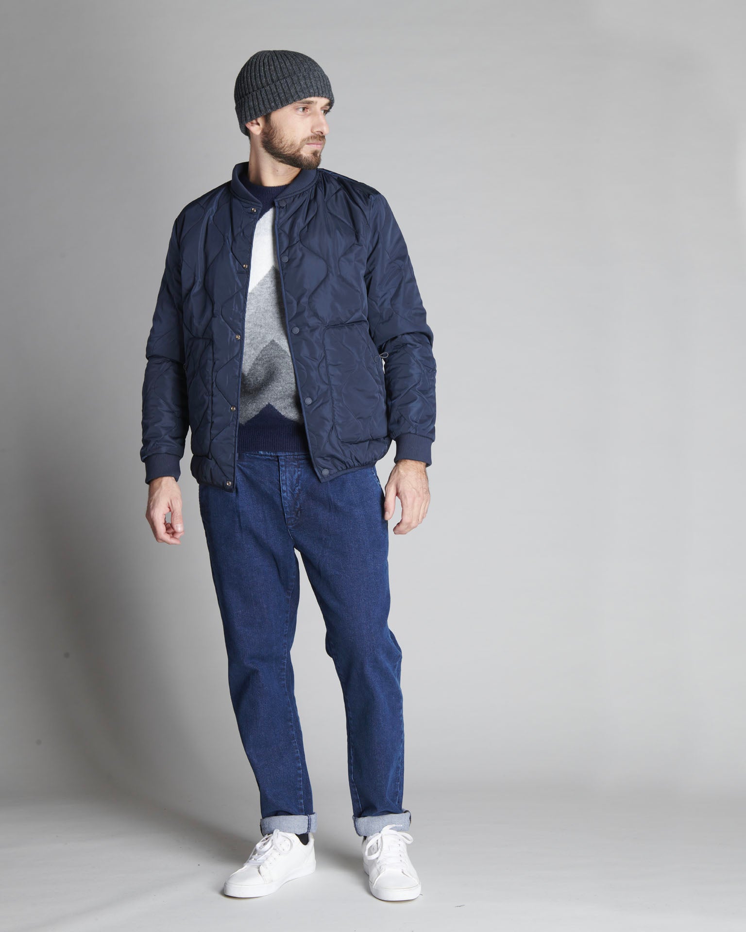 PULLOVER JACQUARD GEOMETRICO