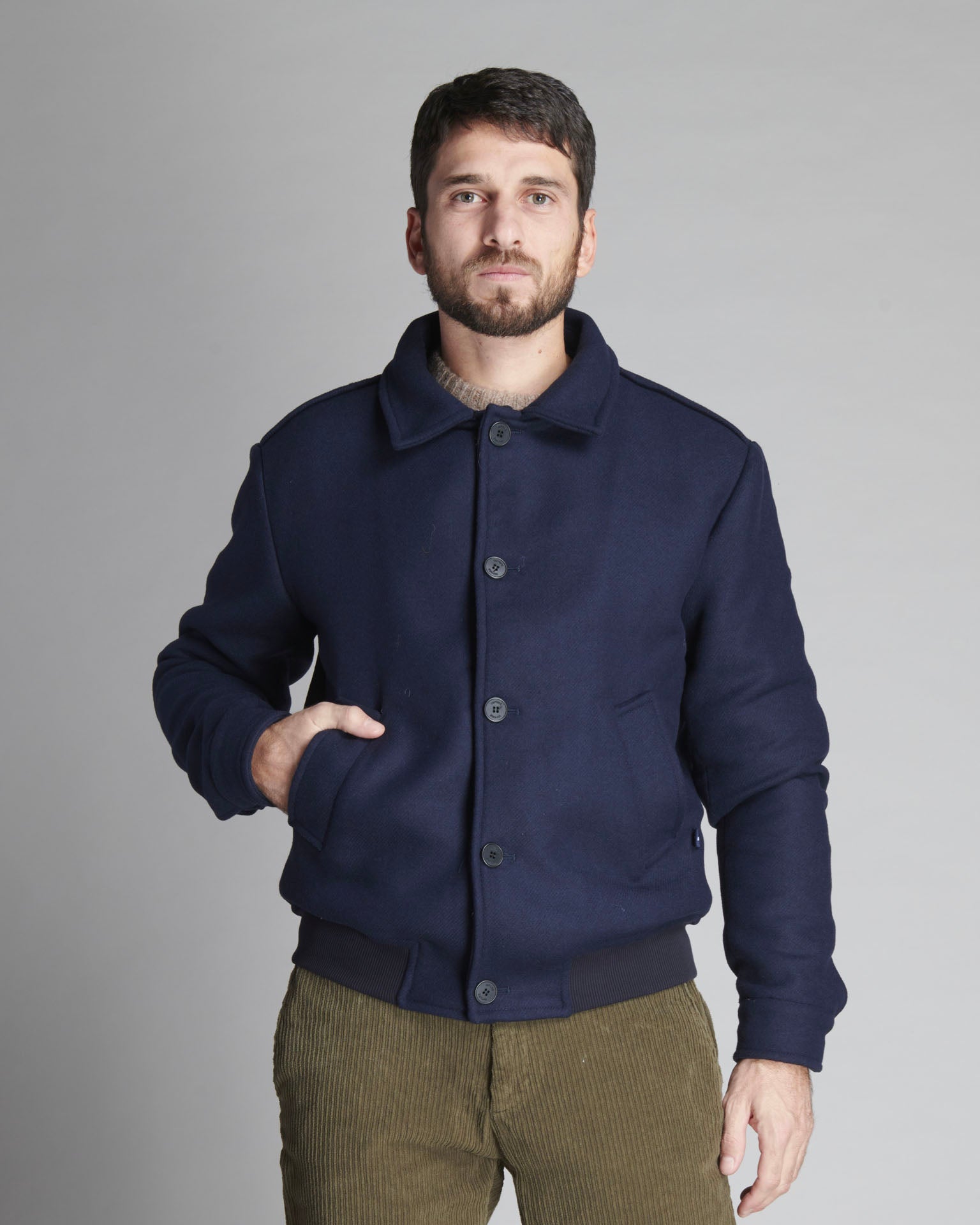WOOL MIX BOMBER