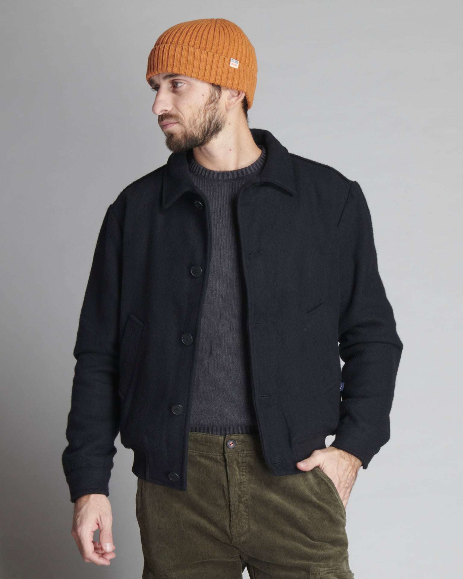 WOOL MIX BOMBER