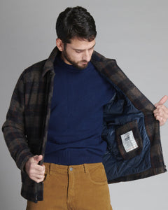 JKT2286 GIACCONE CHECK MISTO LANA