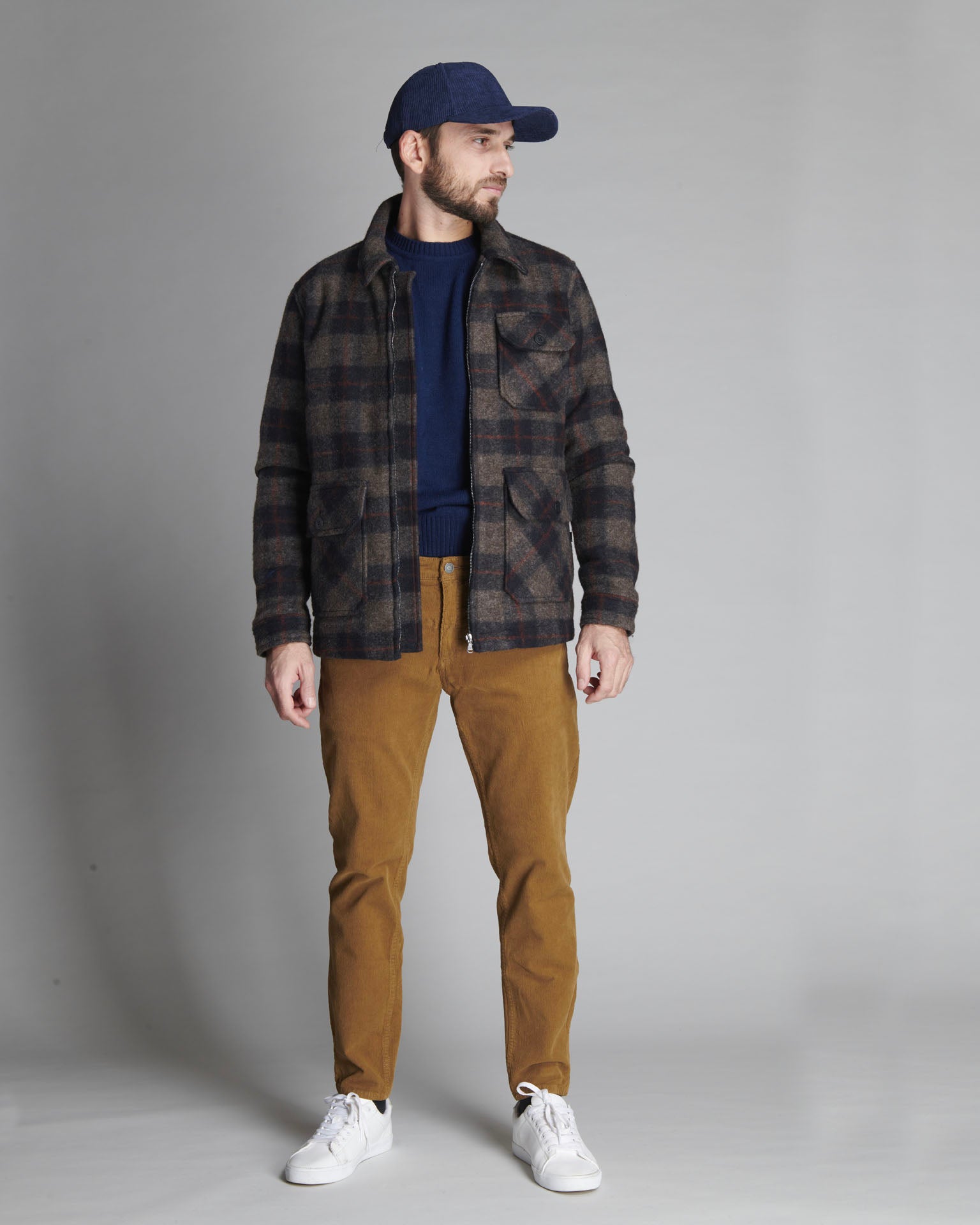 JKT2286 GIACCONE CHECK MISTO LANA
