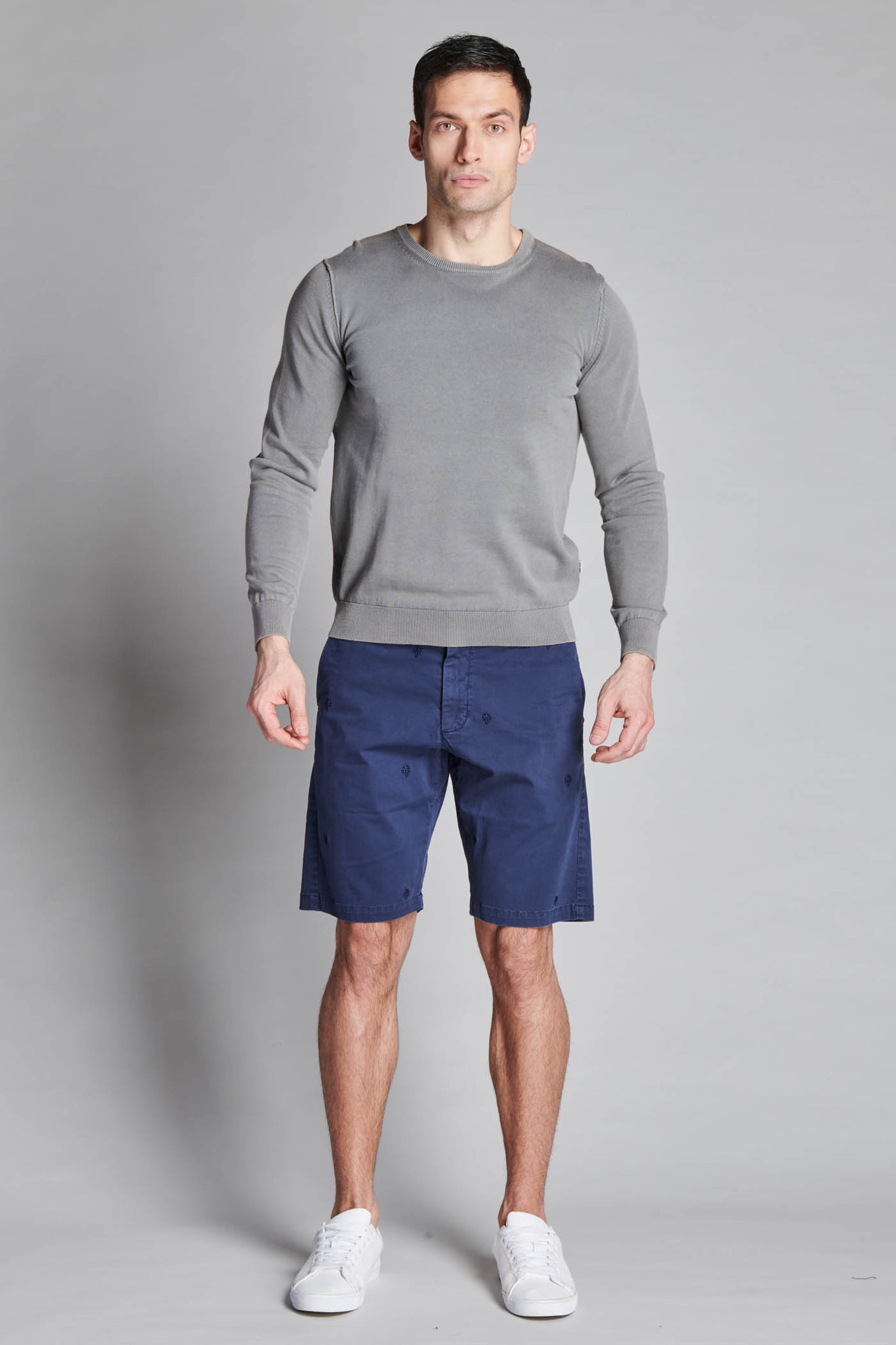 BERMUDA TWIIL STRETCH CON RICAMO