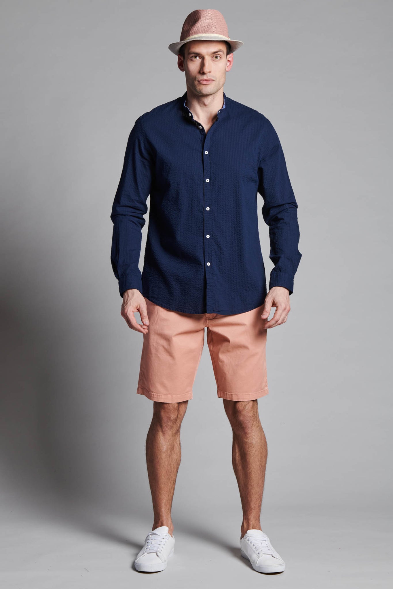 CAMICIA TESSUTO 100% COTONE SEERSUCKER