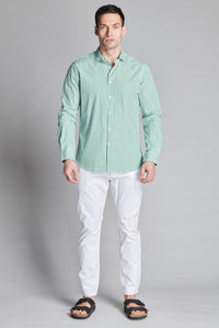 CAMICIA TESSUTO 100% COTONE A RIGHE