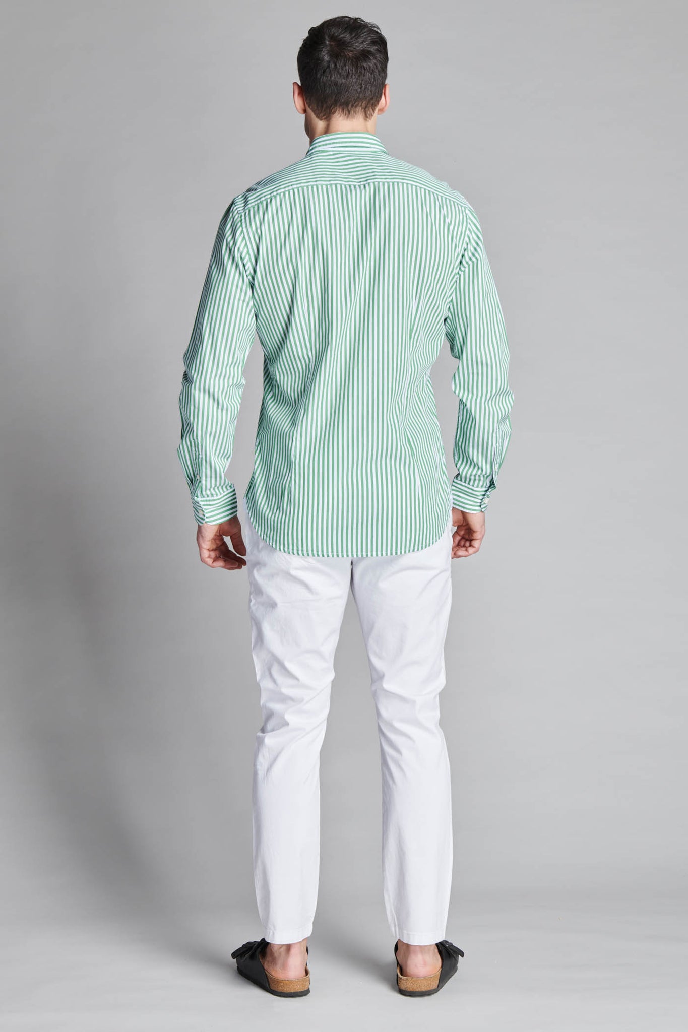 CAMICIA TESSUTO 100% COTONE A RIGHE