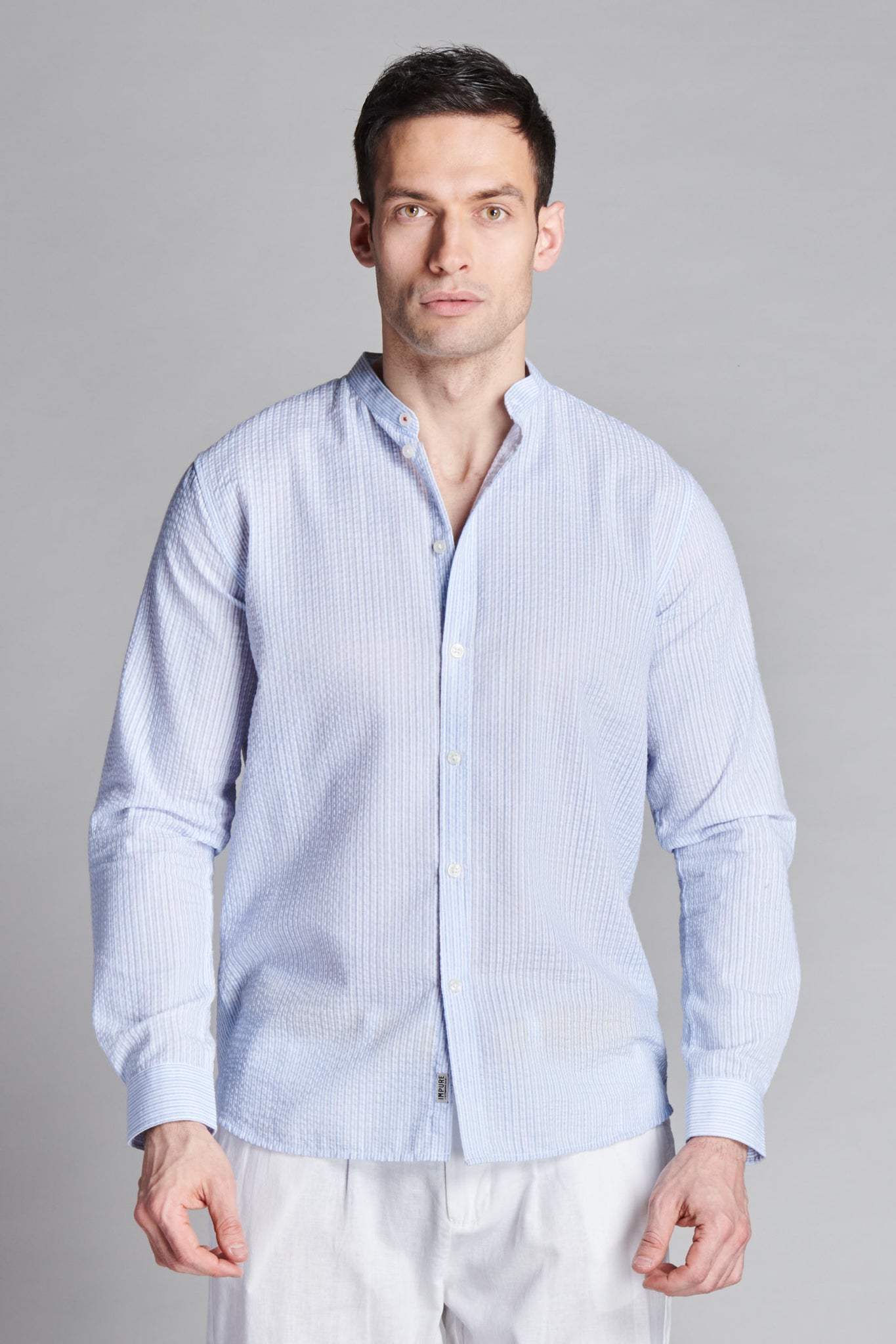 CAMICIA TESSUTO 100% COTONE SEERSUCKER