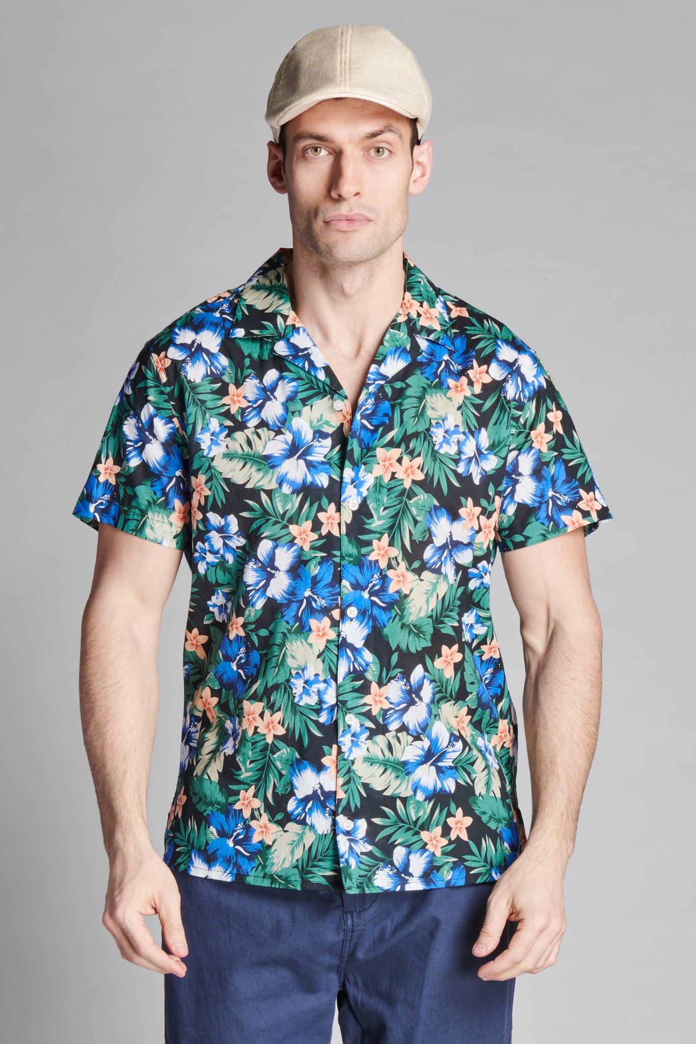 CAMICIA HAWAIIAN MANICHE CORTE