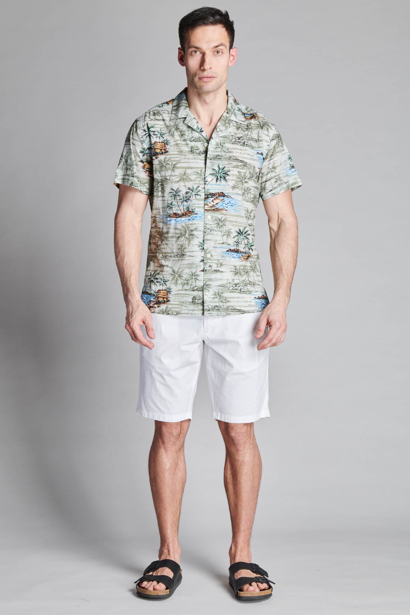 CAMICIA HAWAIIAN MANICHE CORTE