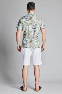 CAMICIA HAWAIIAN MANICHE CORTE