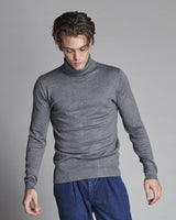 MAGLIA COLLO ALTO MISTO VISCOSA