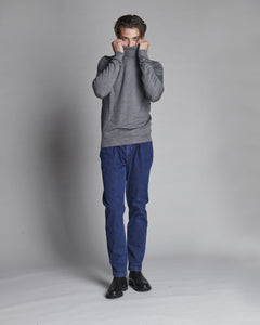 VISCOSE MIXED HIGH NECK SWEATER