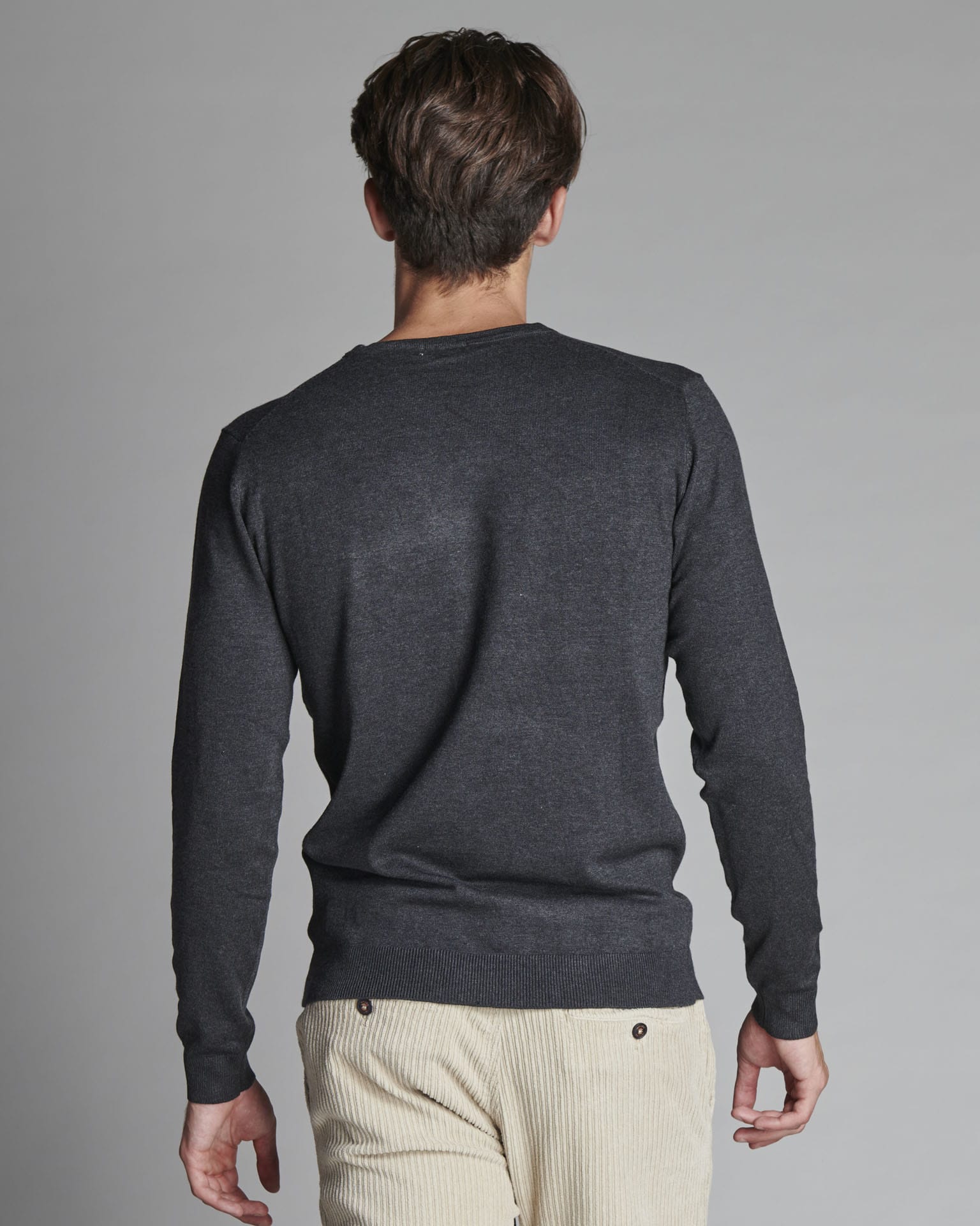 SWL1253 VISCOSE BLEND ROUND NECK SWEATER