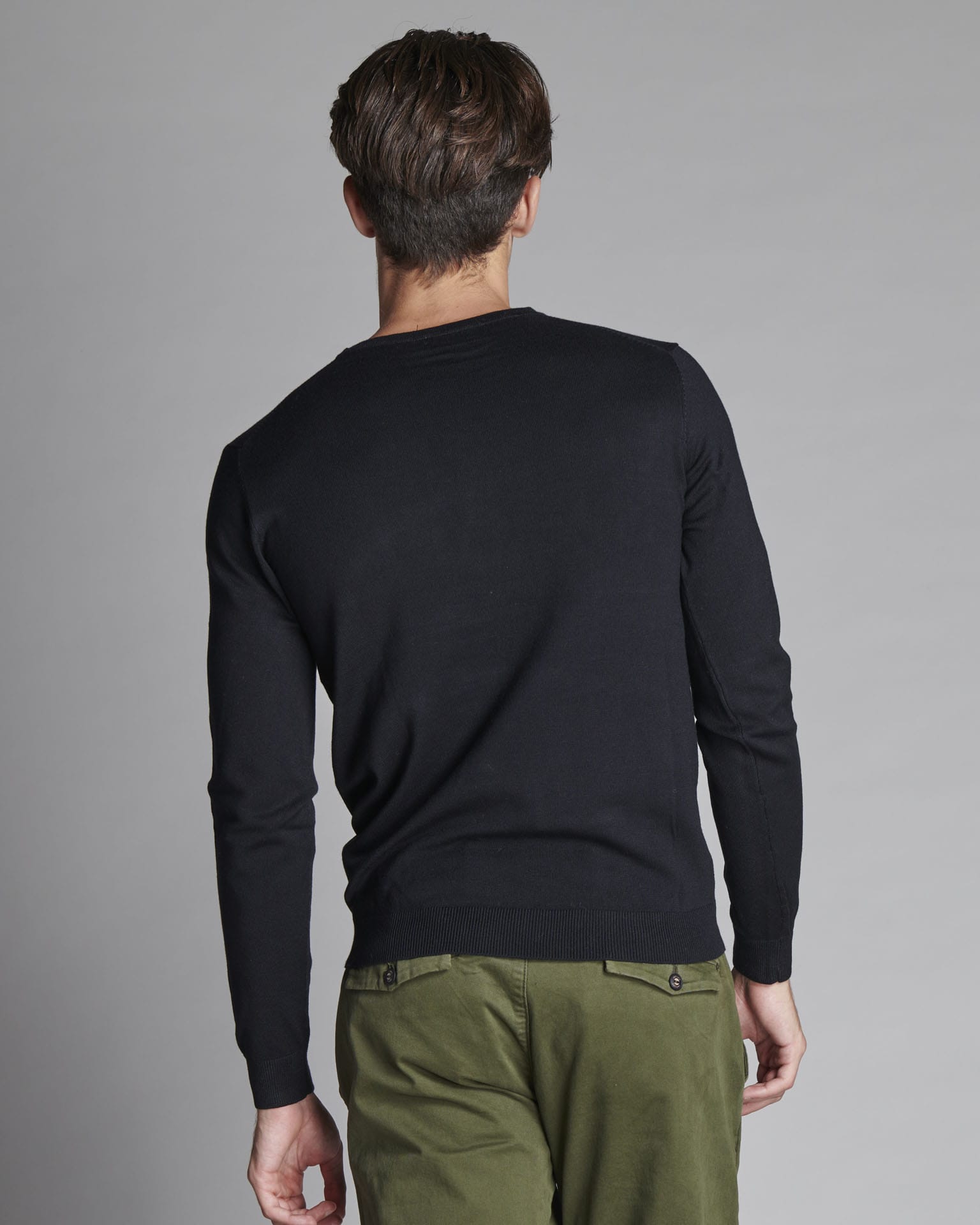 SWL1253 VISCOSE BLEND ROUND NECK SWEATER