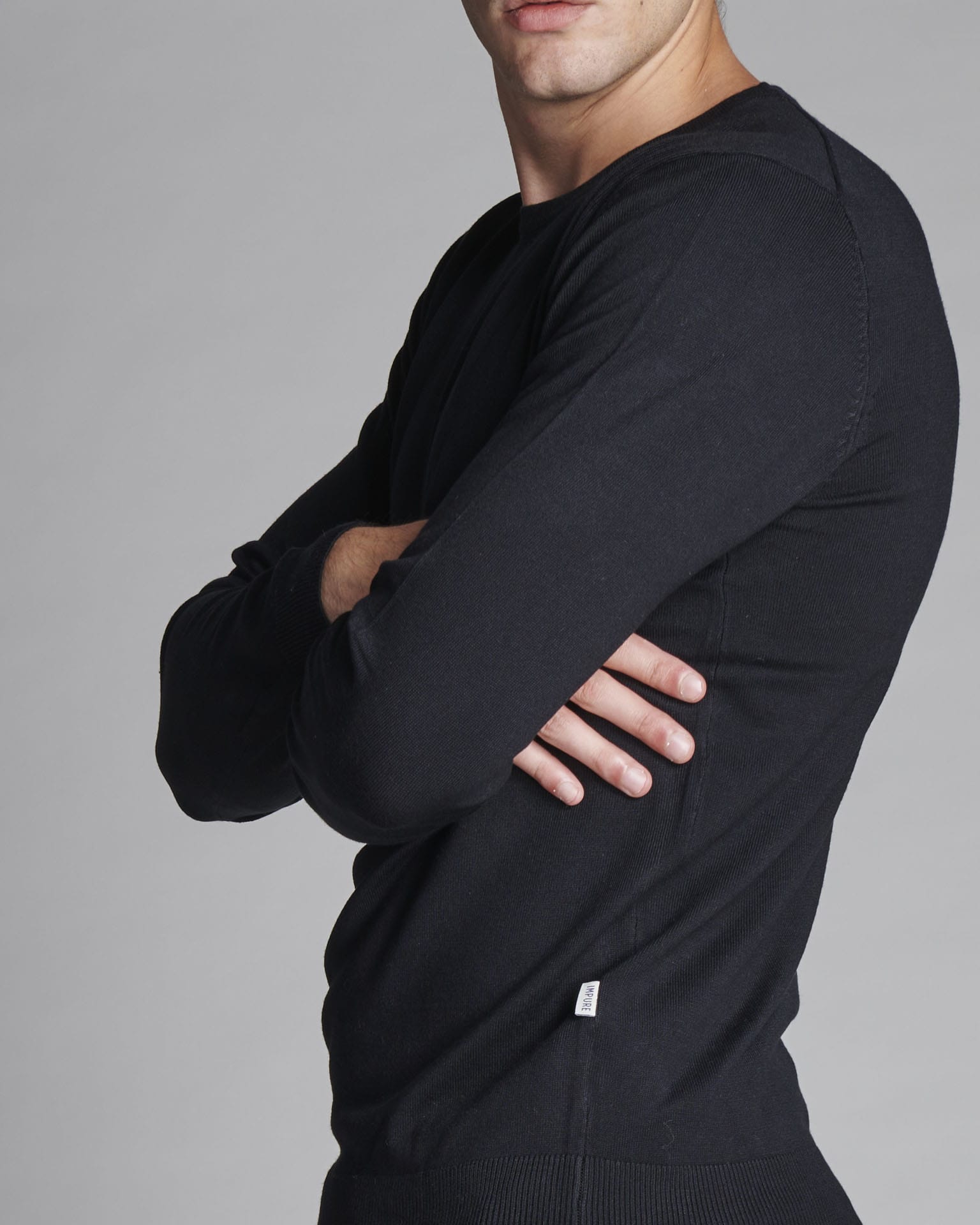 SWL1253 VISCOSE BLEND ROUND NECK SWEATER