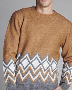 JACQUARD DIAMOND PULLOVER