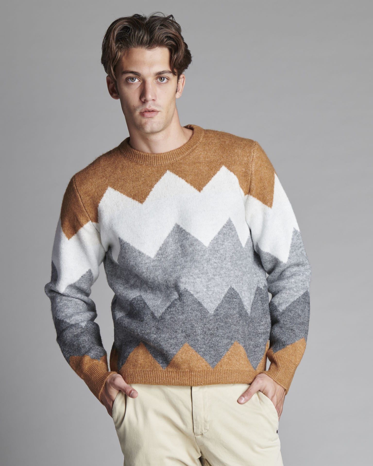 PULLOVER JACQUARD GEOMETRICO