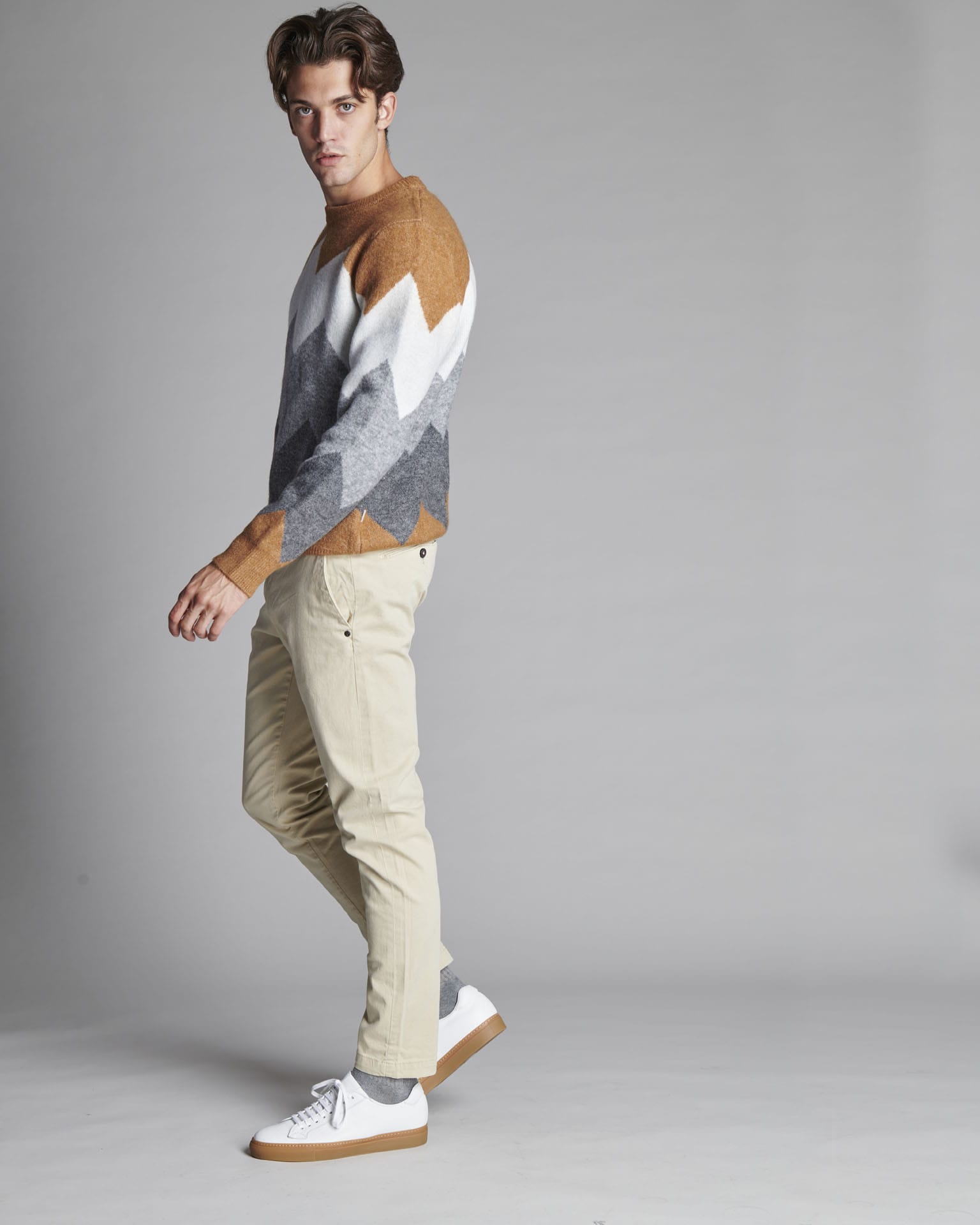 PULLOVER JACQUARD GEOMETRICO